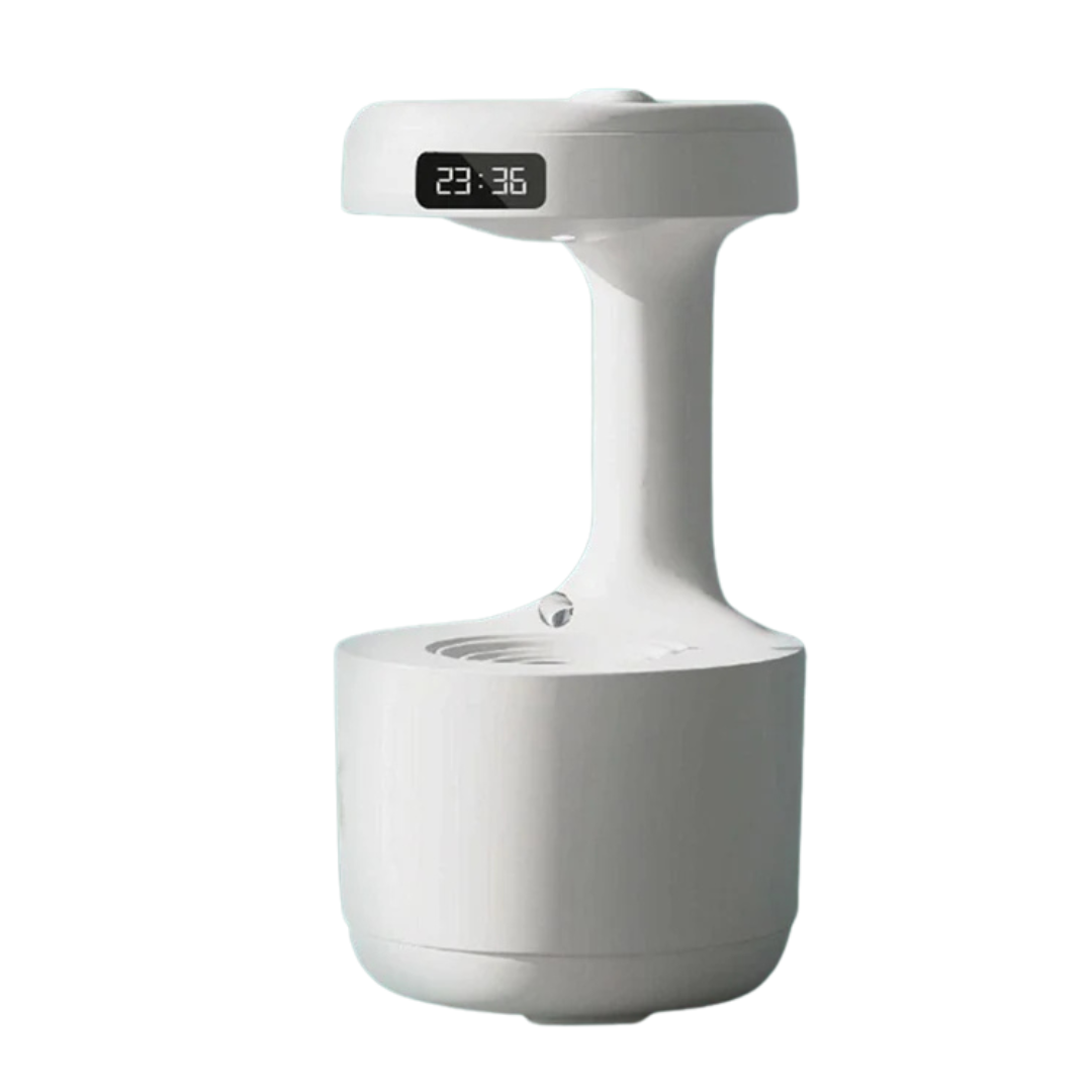 Anti-Gravity Humidifier With Clock Water Drop